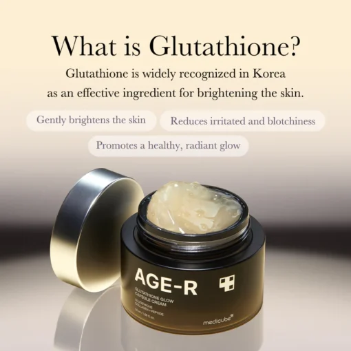 MEDICUBE AGE-R Glutathione Glow Capsule Cream - Crema despigmentante 50ml - Imagen 4